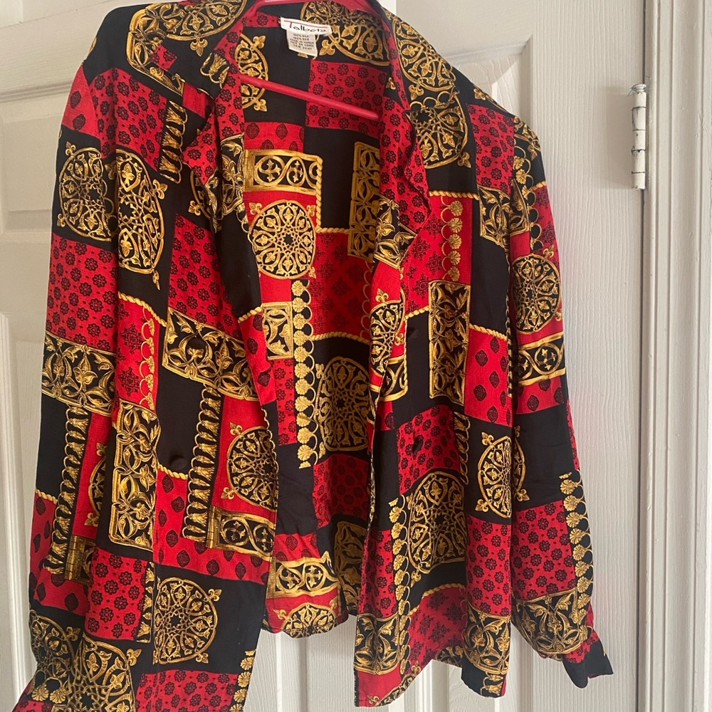 100% Silk shirt made in Korea